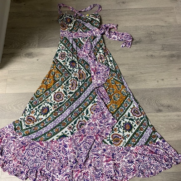 NWT Anthropologie Gabriella ruffled maxi dress - Picture 8 of 9
